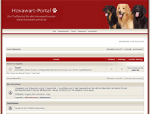 Tablet Screenshot of forum.hovawart-portal.com